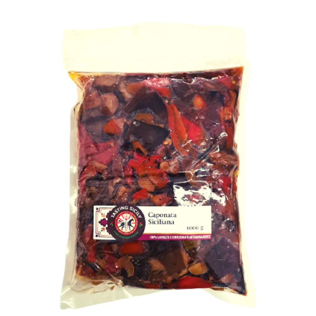 Best Quality Made in Italy Sicilian Caponata bag 1000g ready to eat
