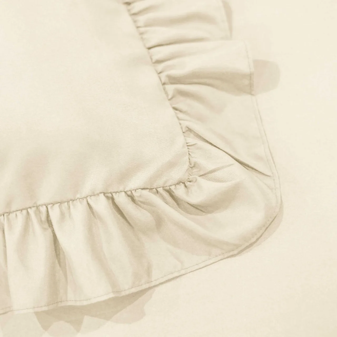 Оптовая продажа, бежевый пододеяльник в гофрированном стиле, пододеяльник из микрофибры, индивидуальный OEM ODM однотонный для спальни