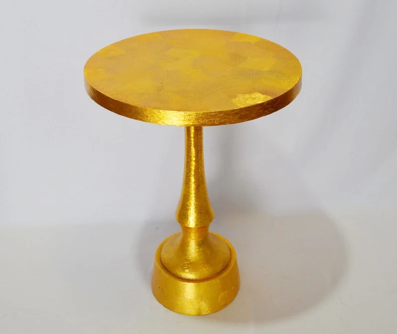 Aluminum Decorative coffee table casting aluminum handmade Shiny Polish Indian style garden table vintage style coffee table