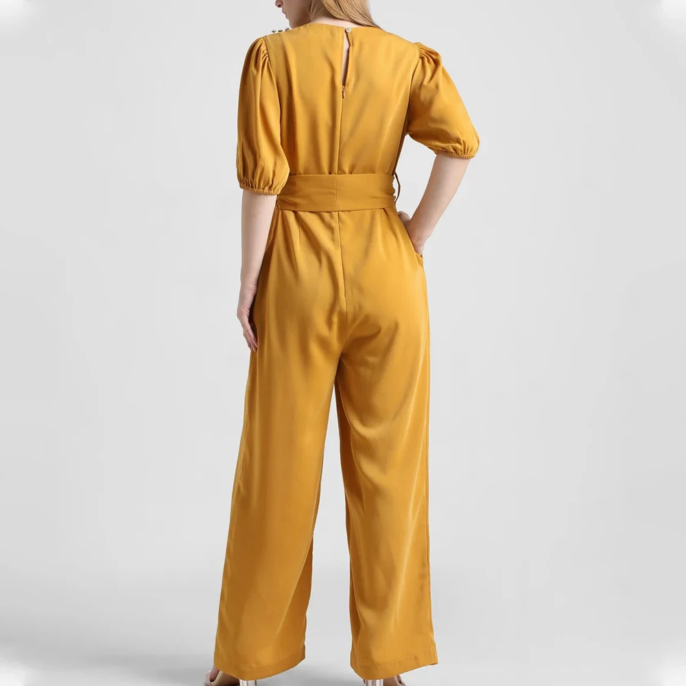 OEM Custom 2024 Wholesale Fashion Loose Women Jumpsuit Wide Leg Jumpsuit Short Sleeve Fashion Casual Plus Size Jumpsuit