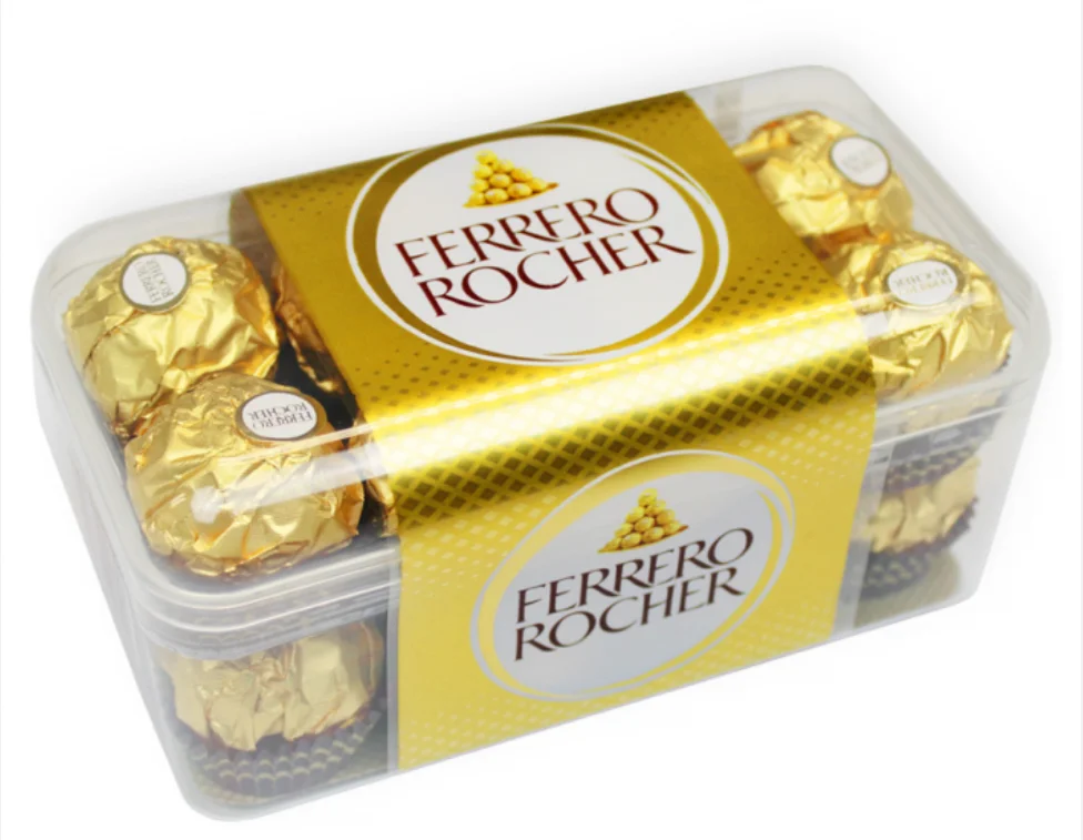Ferrero Rocher 12 штук премиум-класса молочный шоколад фундук/Ферреро-рочер темный фундук