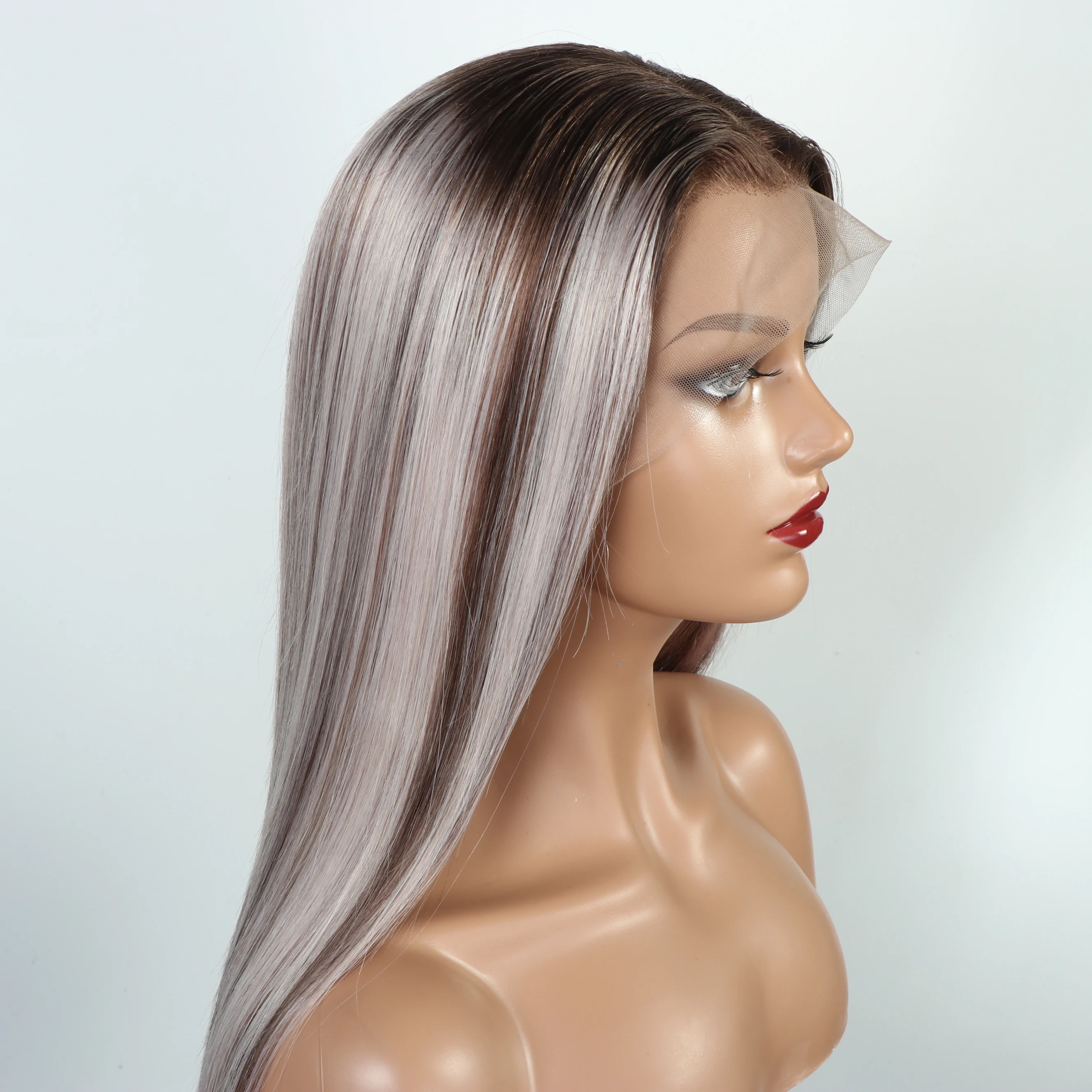 Exclusive Original Blonde Highlight #P18/613 Straight Human Hair Wigs Blonde Hair With Highlights