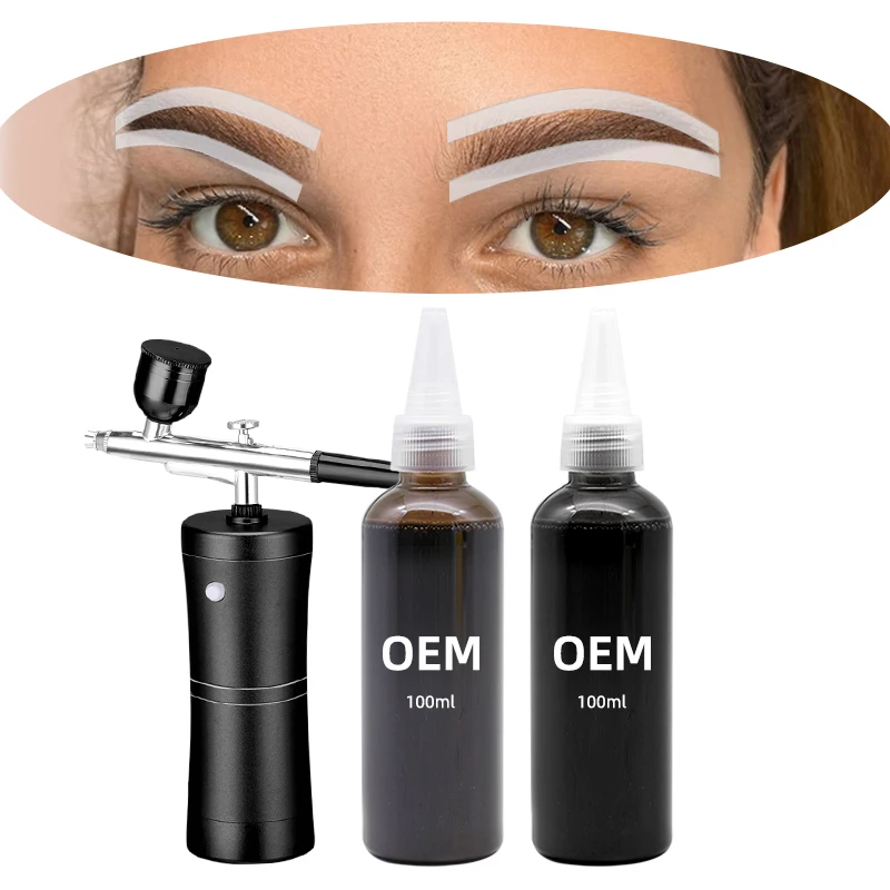 Custom Logo new brow stain no henna brow tint safe diy color hybrid liquid brow stain