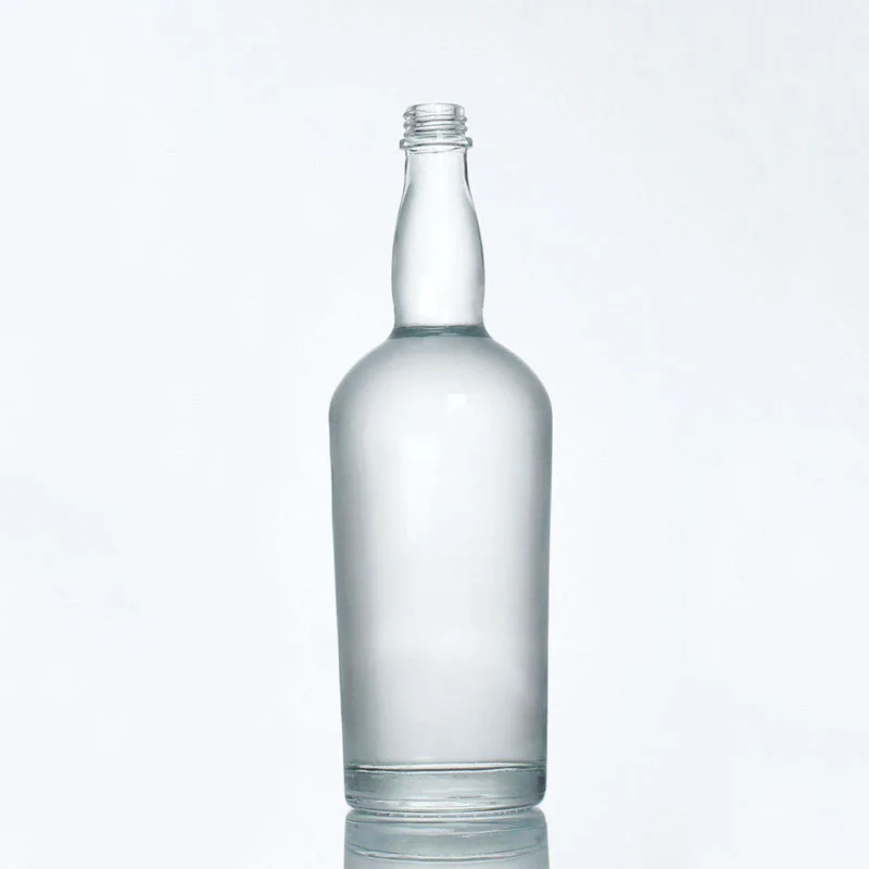 Wholesale Empty Vodka Bottle Customized Aluminum Cap 750ml Vodka Glass Bottle