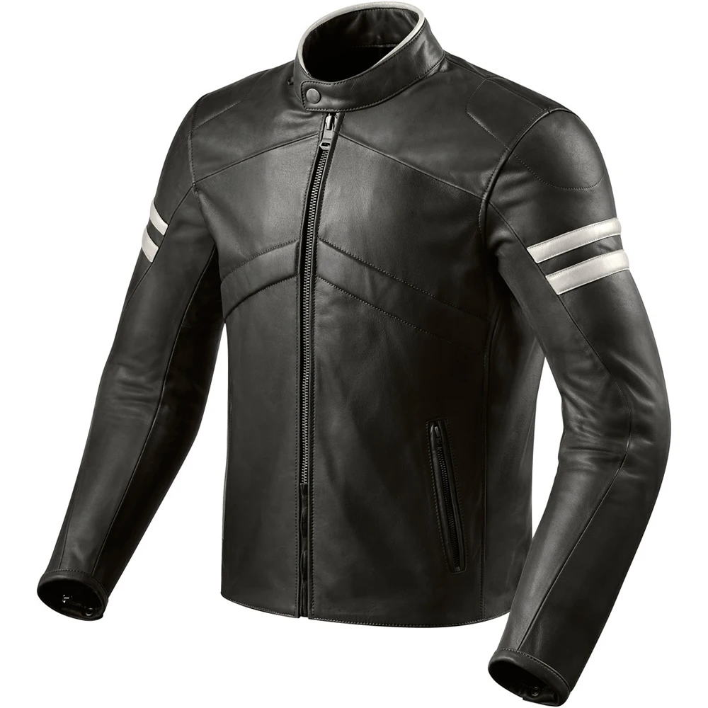 Motorcycle safety stitch Black & Red men leather new look racing jacket sustainable & Durable for rider motorbike leather jacket