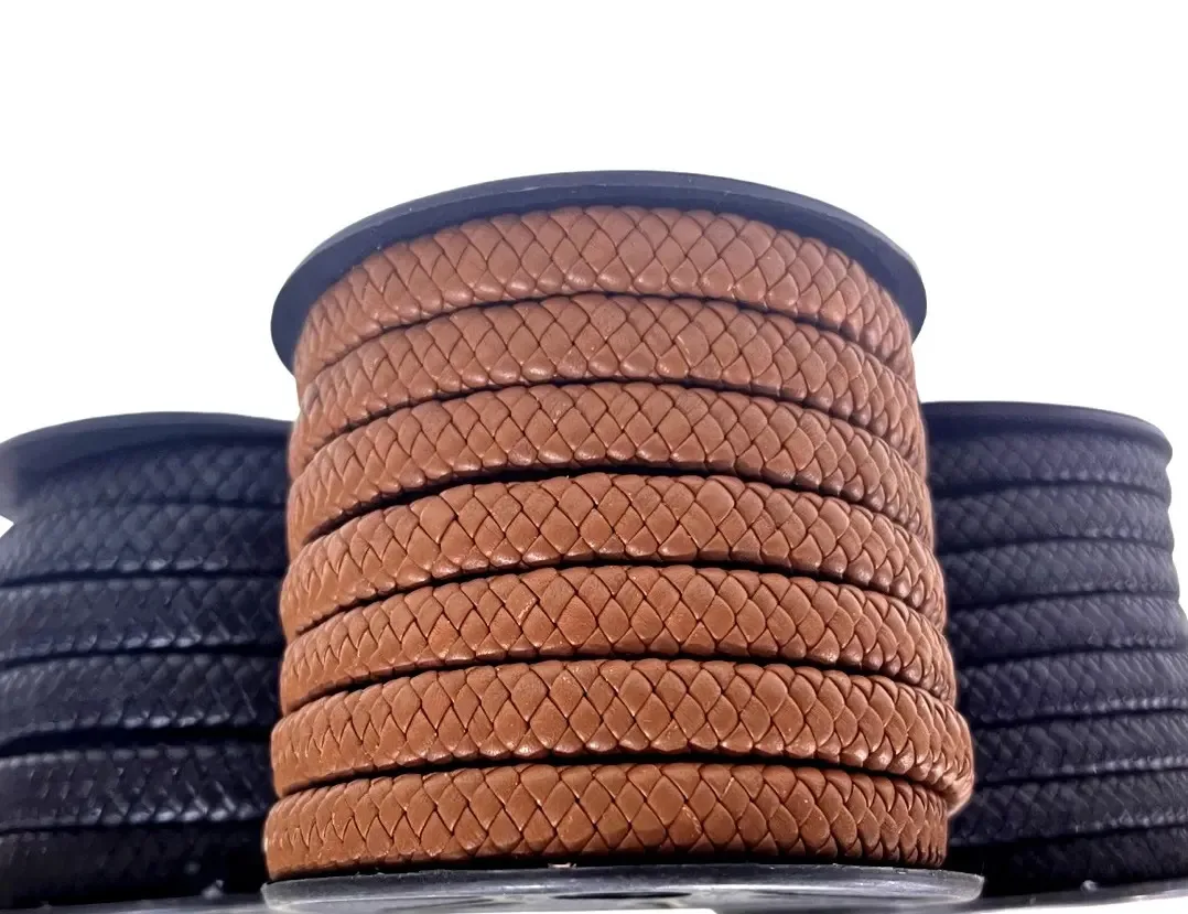 nappa oval braided leather cord |Quality Manufacturer | Great Rub Fastness, Light Fastness & Perspiration Fastness