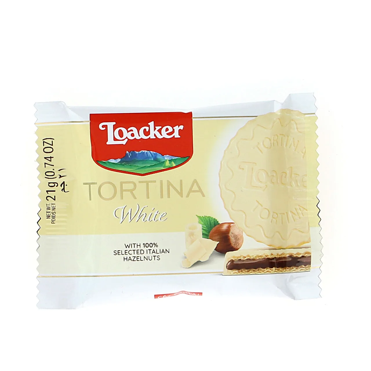 Роскошный Loacker Tortina Edition - 21 г x 6x24 гладкий белый шоколад-изысканный шоколад