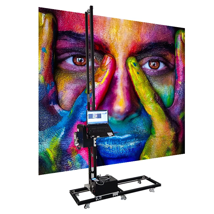digital vertical inkjet uv the best printing on wall mural printer machine painting 3d robot price