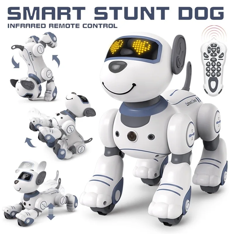 2023 New Robot Dog Toys for Kids, Remote Control Robot Toys, Interactive & Smart Programmable Walking Dancing RC Dog Robot
