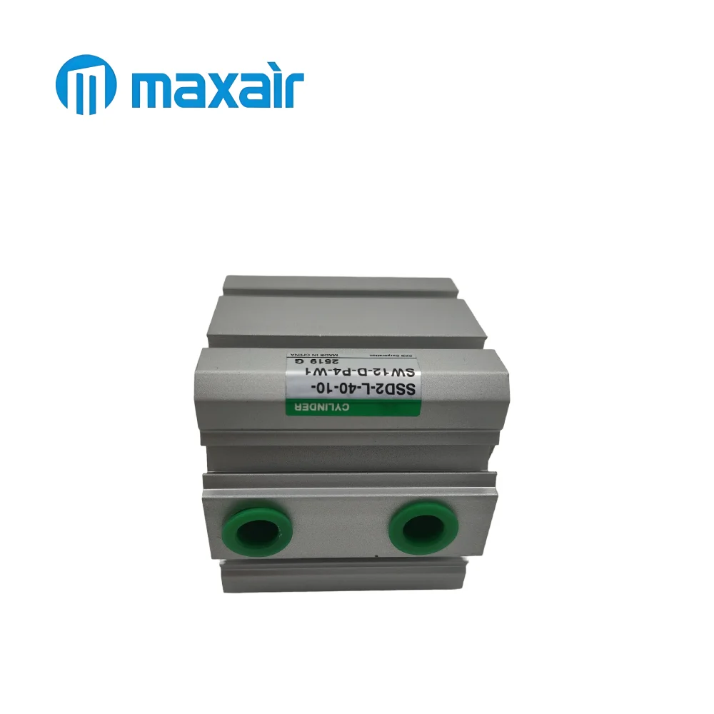 Компактный Тонкий пневматический цилиндр Maxair для оборудования прецизионной автоматизации