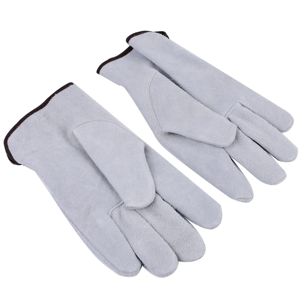 Cow Split Leather Work Gloves Driver Gloves Cold Weather Industry Safety Men Women Outdoor Driving Gloves Farm Truck