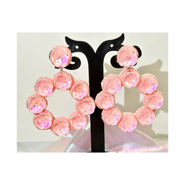 2024 New Fancy Design Sea Beads Earrings for Girls Multi-Color Emotion Pattern Best Quality Gift Item At Affordable Price