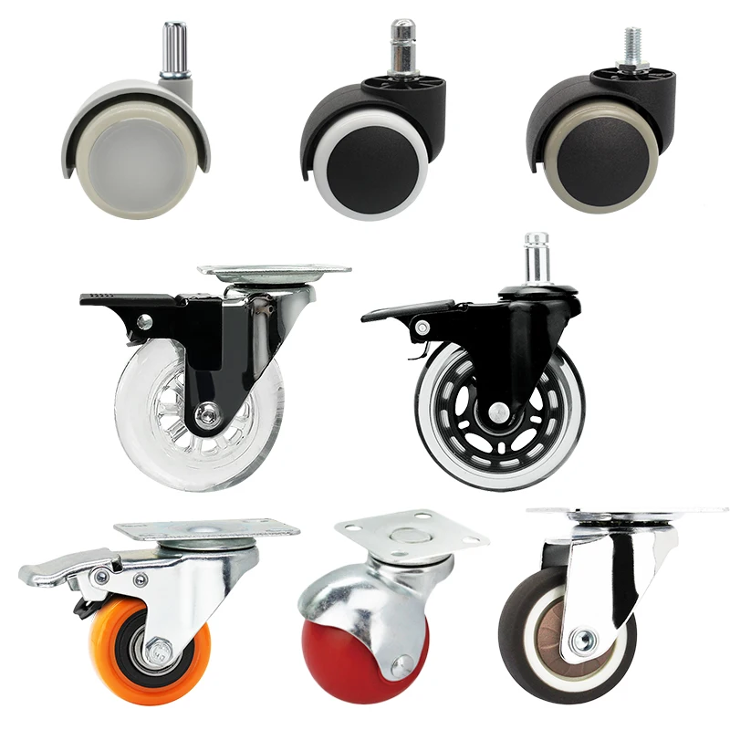 Rueditas Giratorias Para Muebles Steel Furniture Castors Wheel Nylon Antique Furniture Caster