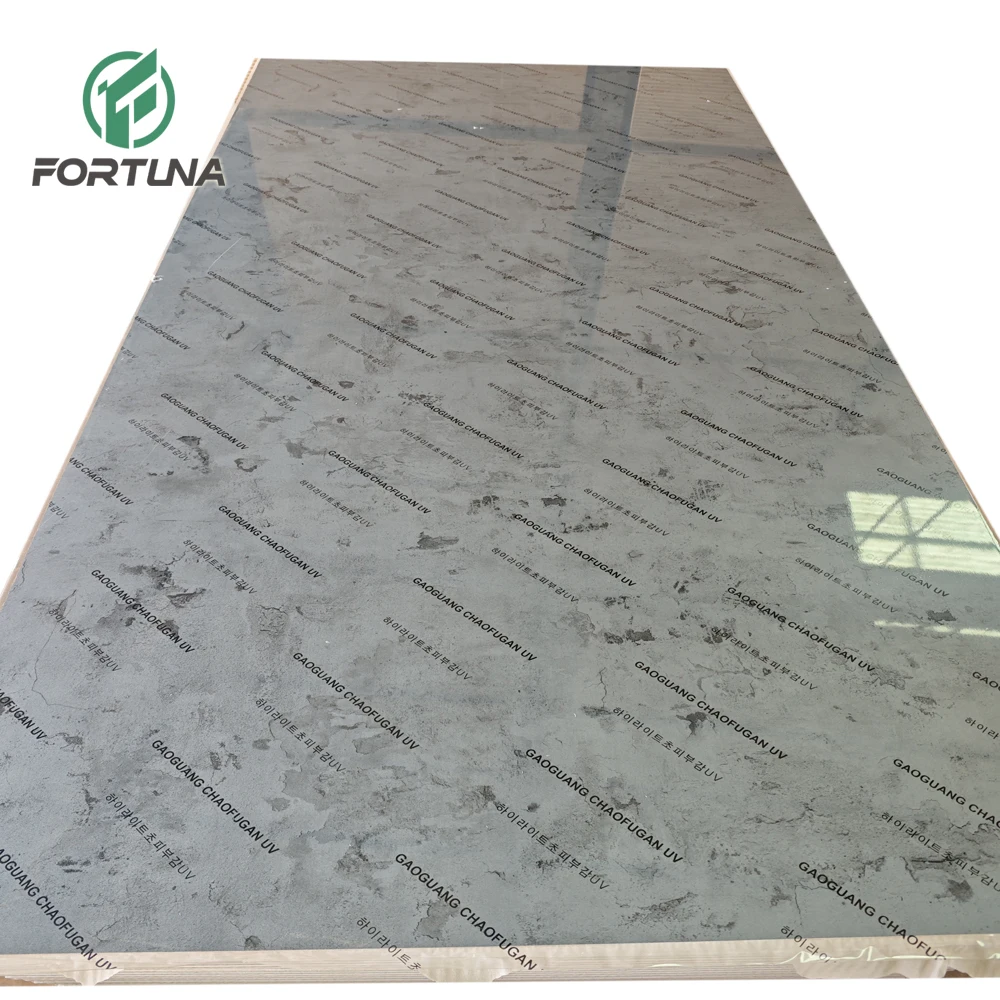 PET Plastic Coating Finish Filmed PVC Coated MDF Panel High Gloss PET Melamine Faced Board