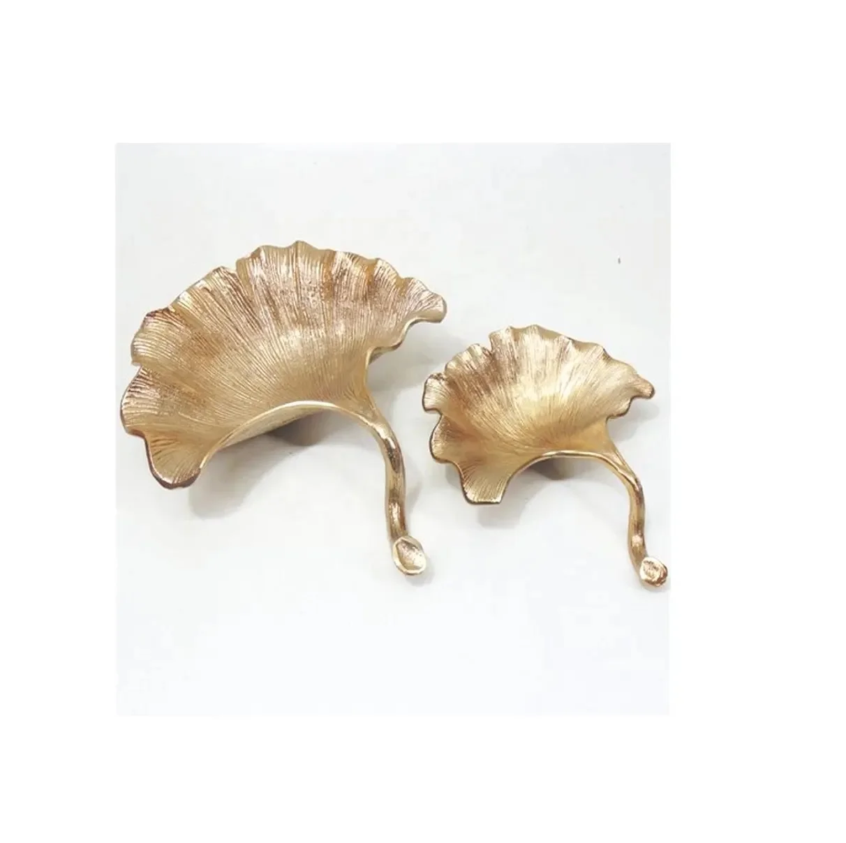 Luxury Gold Plating Metal Decorative Serving Bowl Premium Quality Fruits and Vegetables Bowl Table Decorations New Serving Tray