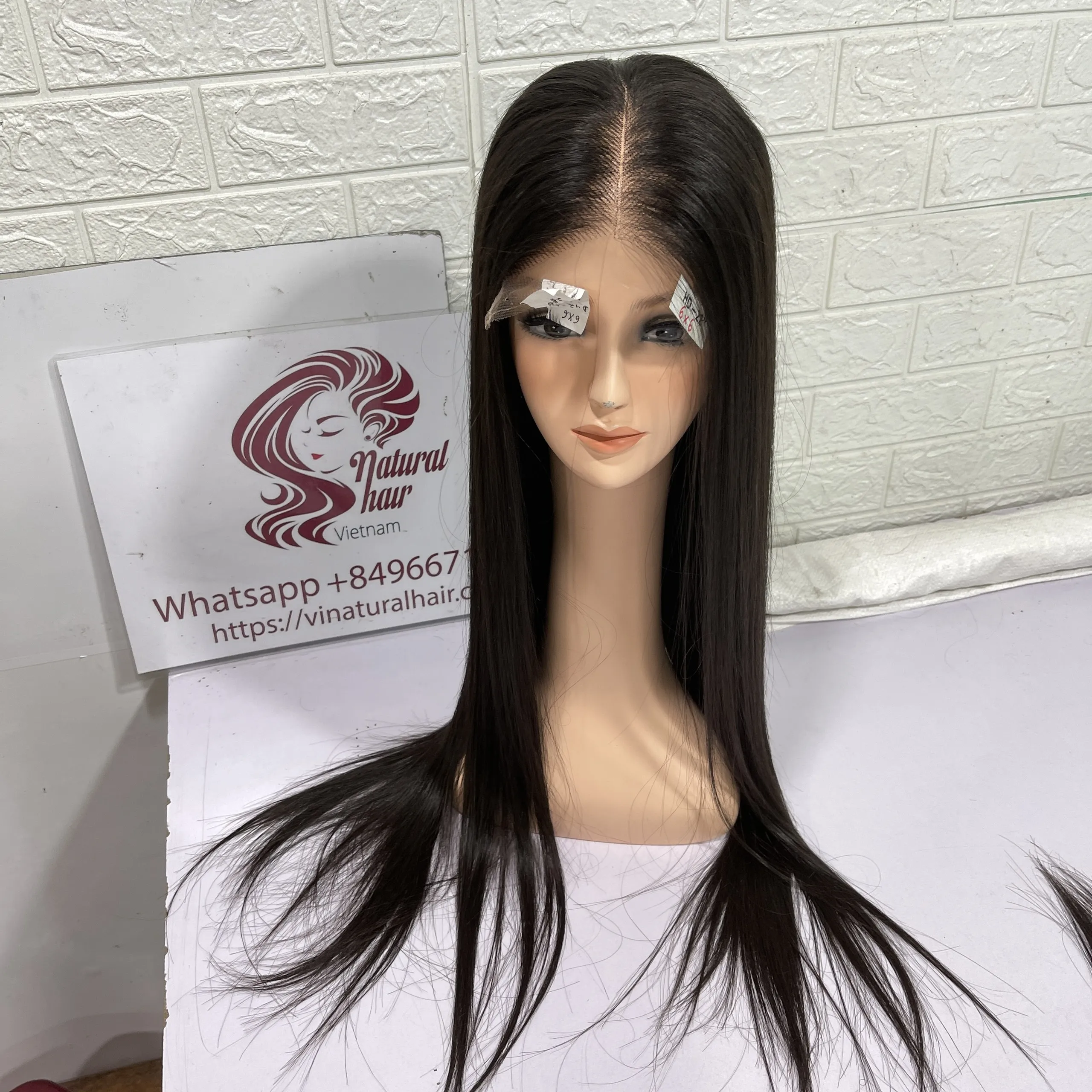 100% original Vietnamese hair luxury straight wig natural color with transparent lace closure 4x4 5x5 6x6