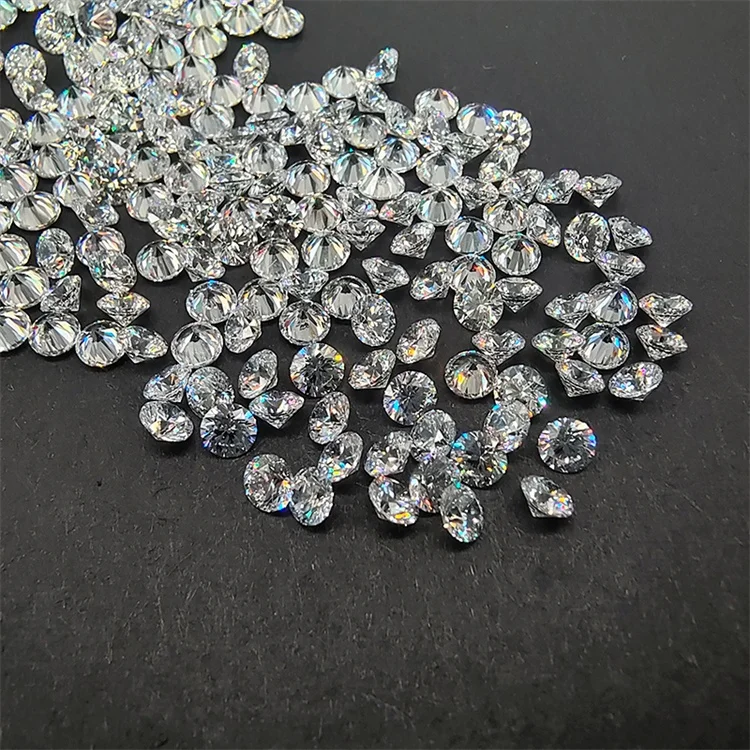 LETMEXC 1.0 ct Per Pack Small Size Loose Moissanite Gemstones D Color VVS1 Excellent Round Cut for Custom Diamond Jewely DIY