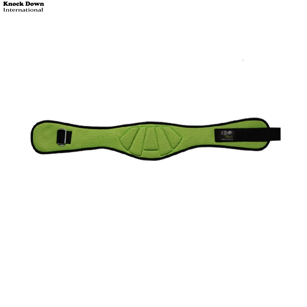 Neoprene Weight Lifting Back Lumber Support Belt Made From Rubber High Grade Customized Color Neon Green