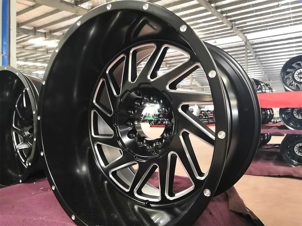 WR-2012 custom black off road wheels 22 24 26inch 5x1143 off road rims