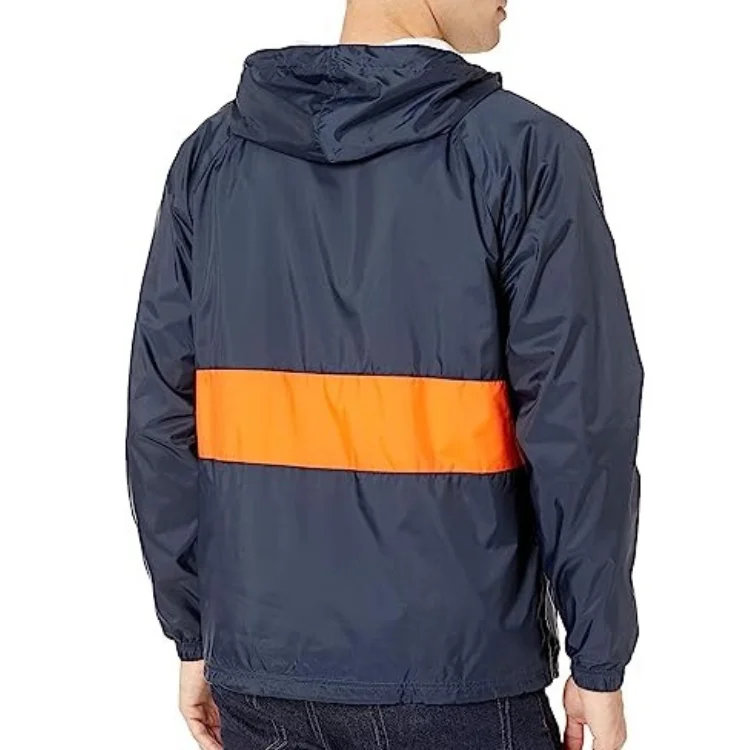 New Design Custom Pullover Waterproof Polyester Windbreaker Jacket Wholesale  Wind Breaker Jacket