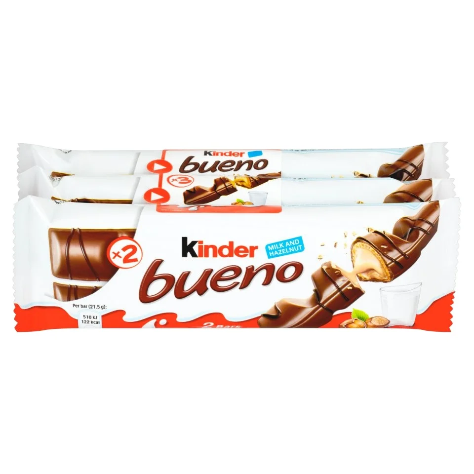 Best selling  Kinder Bueno 43g Hazelnut Cream Filled Chocolate Bar ready to ship