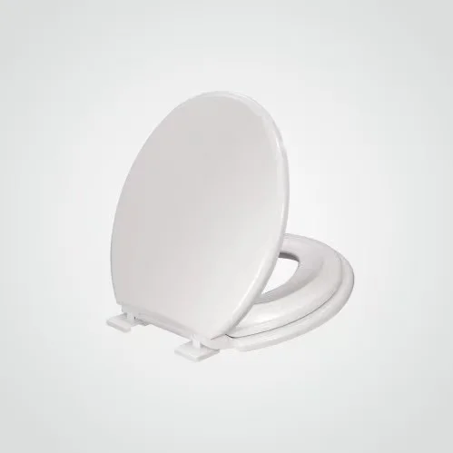 Hot Sell Never Loosen Plastic White Oval Slowly Close Adult Kids WC Toilet Seat Cover for Bathroom