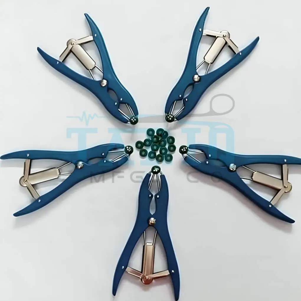 High quality Elastrator Castrating Pliers Rubber Rings Elastrator Banding Pliers Castration Applicator Veterinary Instruments