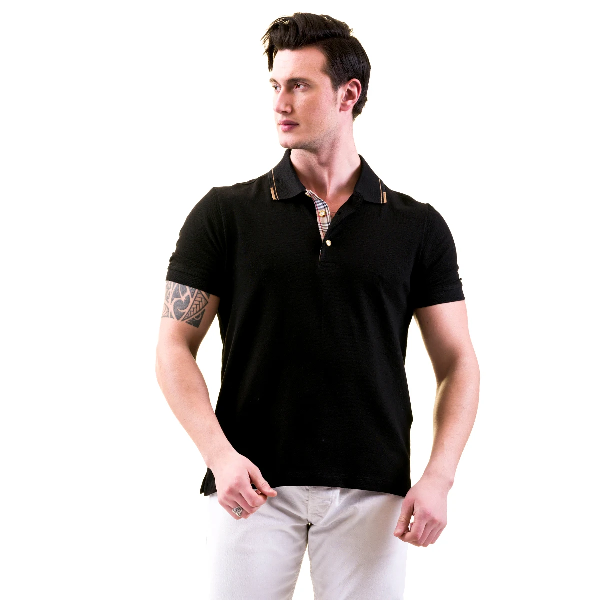 Wholesale High Quality Plain Casual Golf Custom Logo Simple Polo Shirt For Men 95% cotton 5% Lyra Logo made in Turkiye