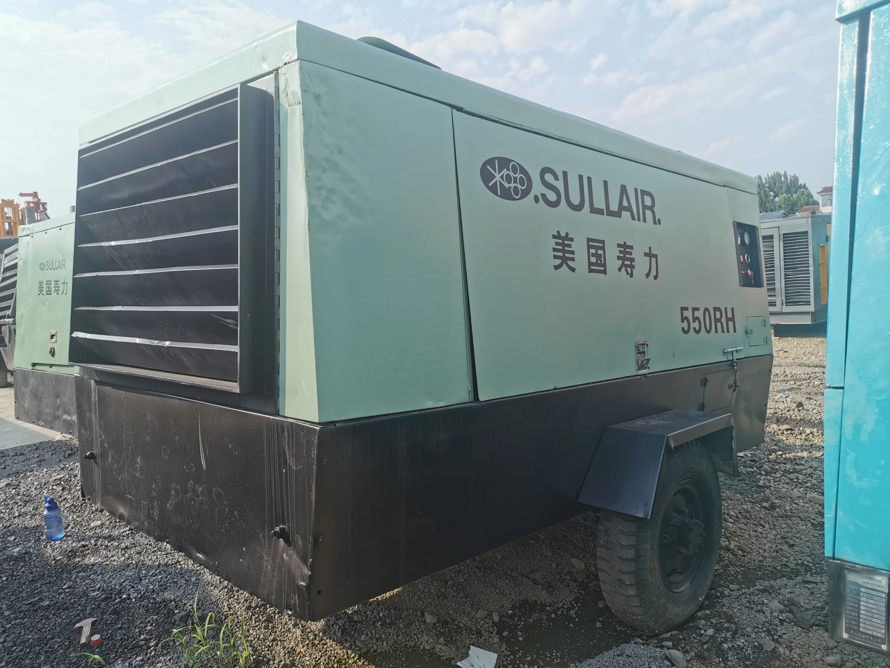 Used Portable SULLAIR DPQ550RH Pressure 15.5bar 550CFM Rotary Screw Diesel Air Compressor