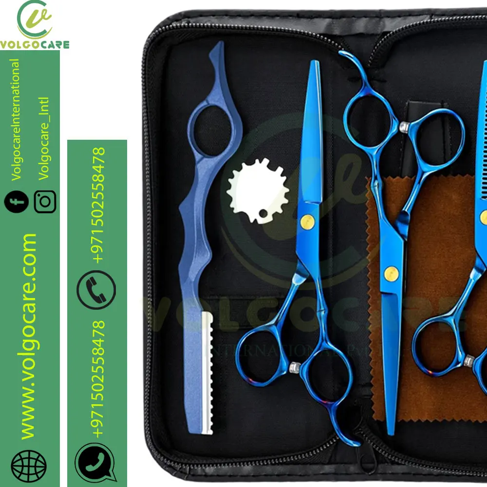 2024 Barber Scissors Set 6 inch steel Thinning Shears Hair Cutting Hair Scissors Hairdressing Scissors Set
