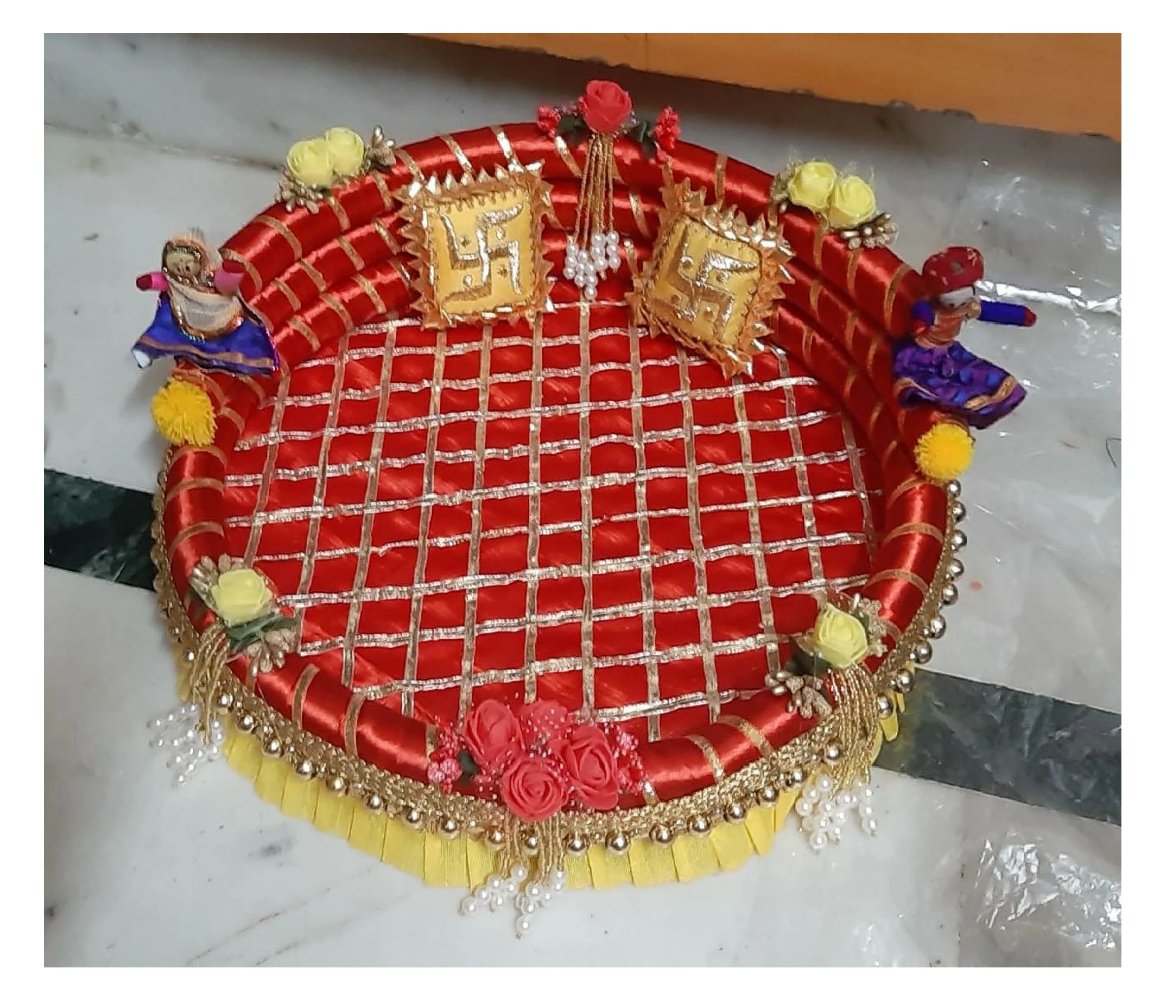 Wholesale Price Handmade Ganesh Ji kanha Ji Singhasan Artificial Home Office Party Wedding Festival Housewarming Decoration