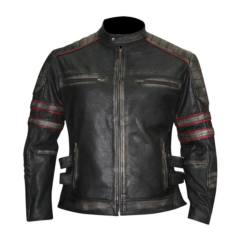 Leather Jacket Men Coat Women Faux Gothic Motorbike Pu Coats Outerwear Hooded Zipper Coat Leather Jackets