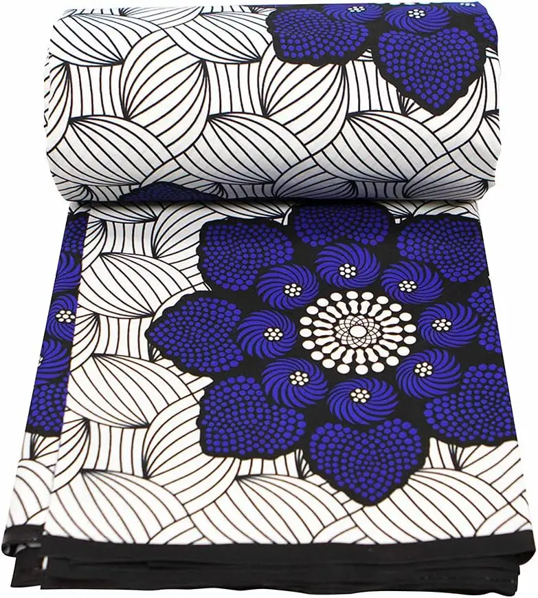 100% Cotton Wax Print Batik Fabric Mixed Designs Stock Ready Item Indian Textiles for African Market High Quality Vibrant Design