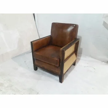 Unique Vintage Home Furnishing Chesterfield Single Seat Leather Sofa Made in India available at Reasonable Price
