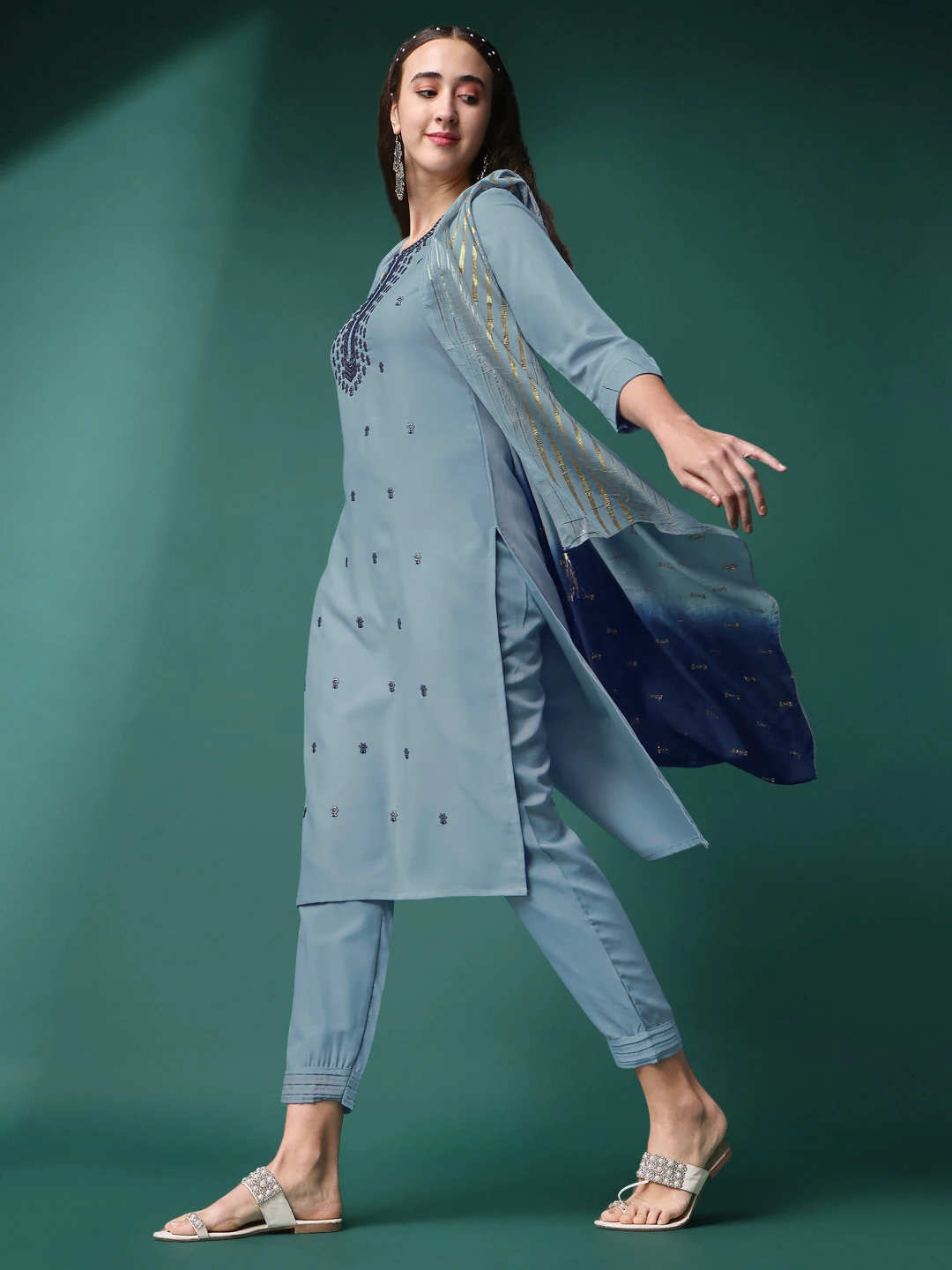 Индийский Rayon Kurti для женщин низкая цена этническая одежда оптовая продажа Женский этнический индийский Kurta Dupatta набор от экспорта