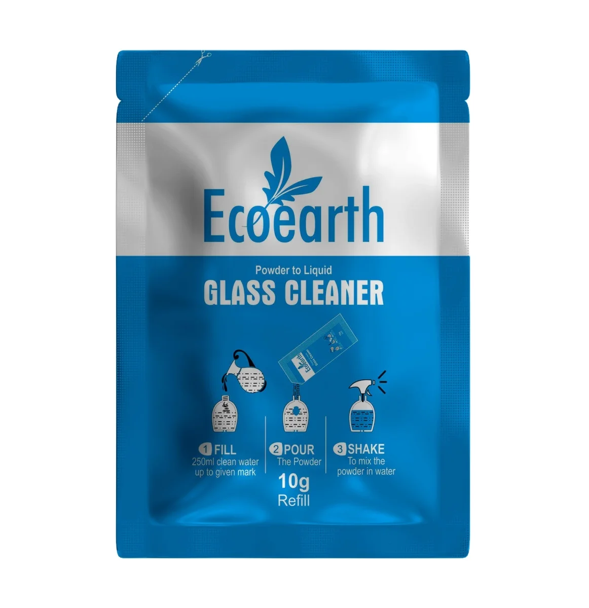 Eco Earth 10 грамм Саше уникальный порошок для жидкого стекла моющее средство для чистки ковров и стекол