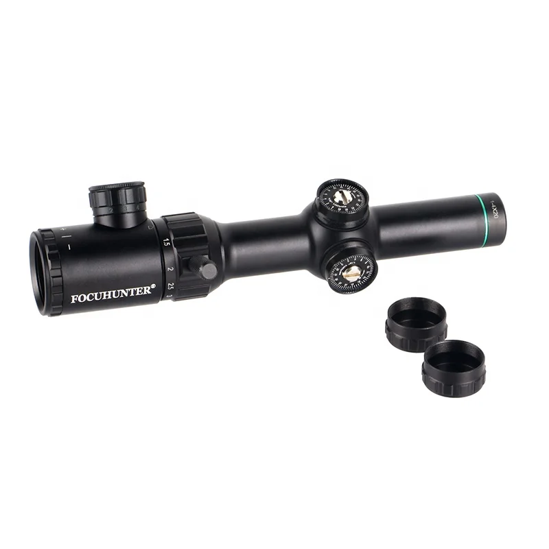 FOCUHUNTER Tactical Best Mid-Range 6061 Aluminum Scope 1-4X20 adjustable Red Green Illumination scope Hunting Scope