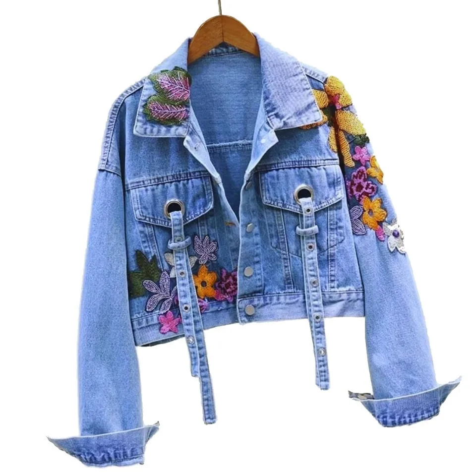 Best Selling Winter Jackets For Women Black Jean Jacket Ladies Denim Jackets2023 High Quality Cheap Price