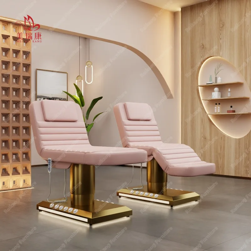 Adjustable Hydraulic Luxury Portable Chair Tables De Electric Salon Cosmetic Curved Facial Spa Beauty Bed Lash Massage Table