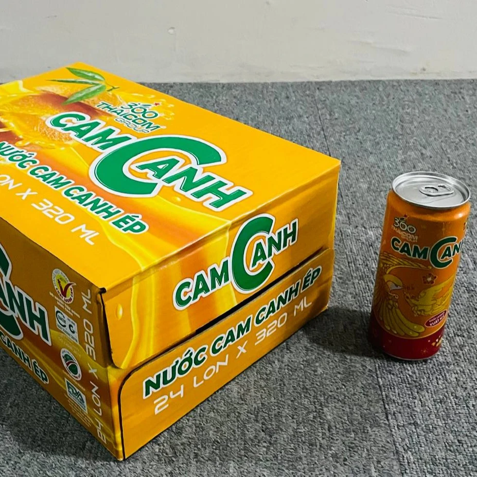 Orange Natural Export Product Canned Orange juice Drink Thaicom Brand Cans 320Ml OEM ODM Service