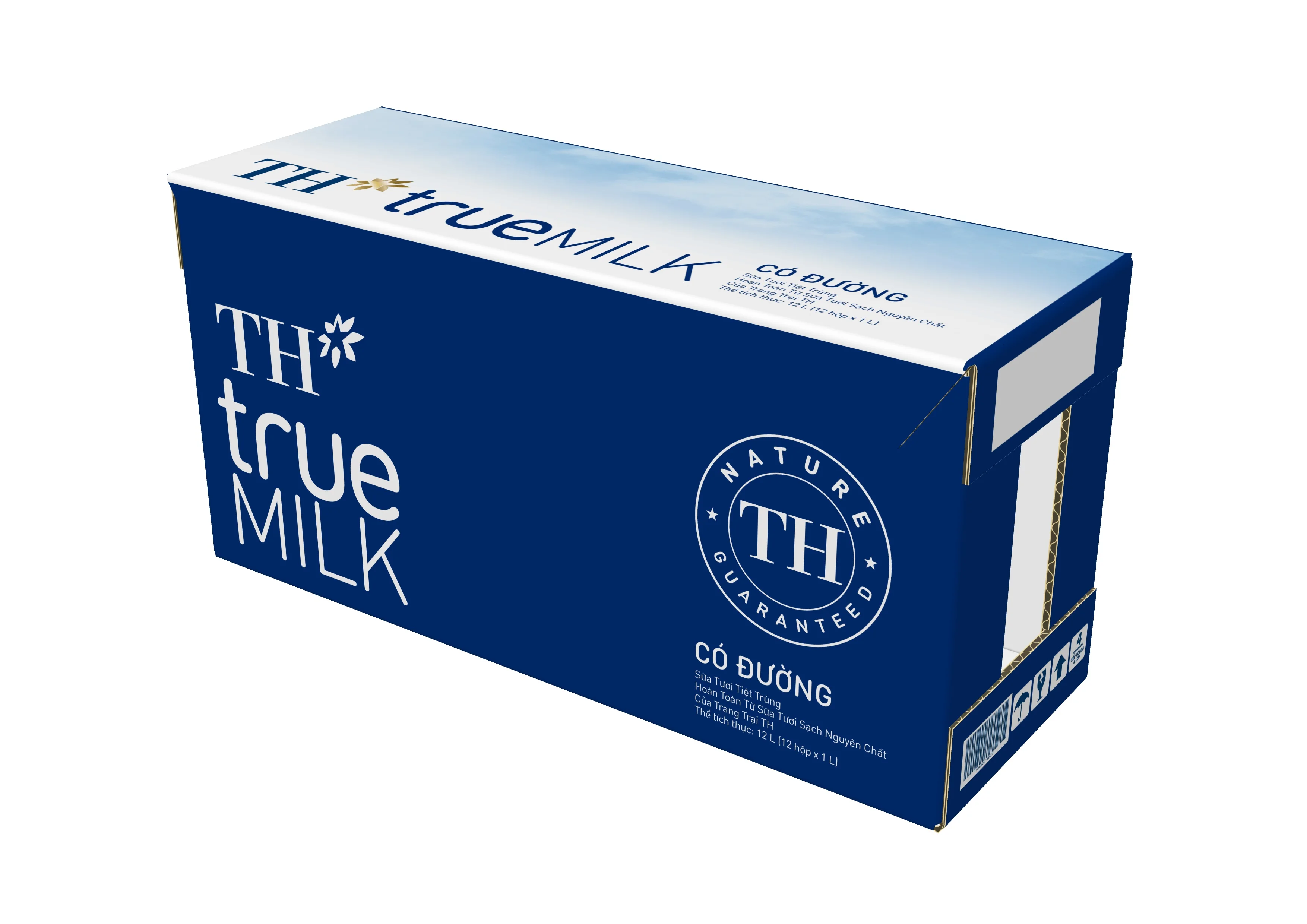 TH True Milk UHT Sweetened Fresh Milk 1000ml Original Flavor Adults Children Sterilized Nutrition Box Whole Milk