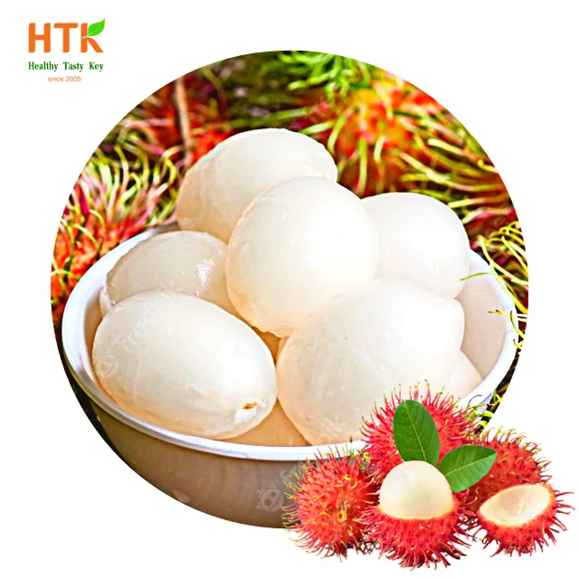 Лидер продаж, замороженные фрукты RAMBUTAN IQF, без семян, очищенные консервированные сиропы от завода HTK Food factory во Вьетнаме для продуктов питания и напитков