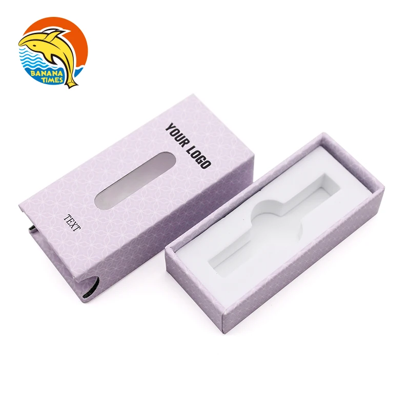 Custom your brand paper packaging wholesale gift paper box best quality drawer slide box with window
