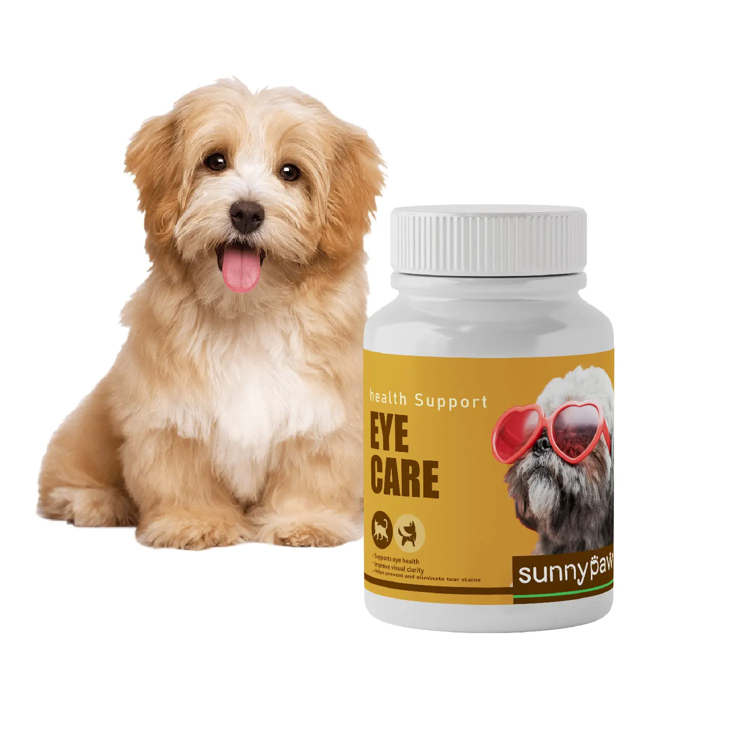 Private Label Eye-brightening Vitamins Eye Care Tablets For Pets Dog Cat dog probiotics