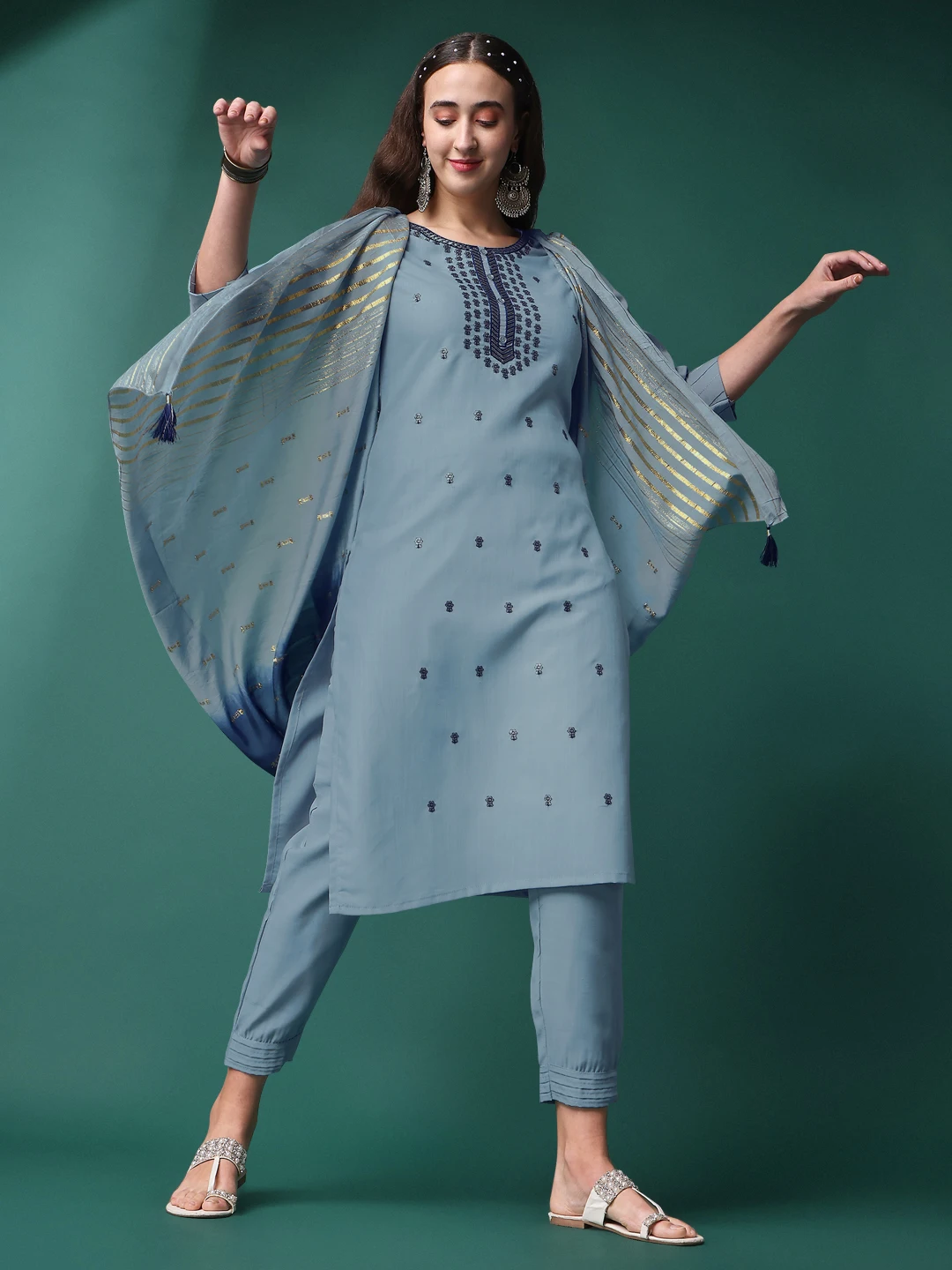 Индийский Rayon Kurti для женщин низкая цена этническая одежда оптовая продажа Женский этнический индийский Kurta Dupatta набор от экспорта
