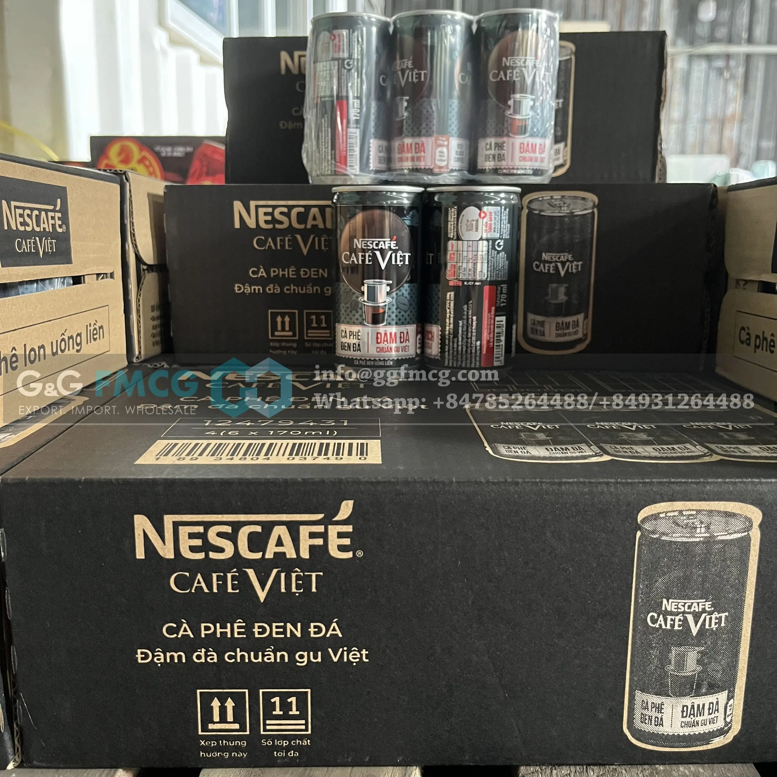 Оптовая продажа кафе Nescafee черный напиток кофе 170 мл вьетнамский FMCG товары оптовик