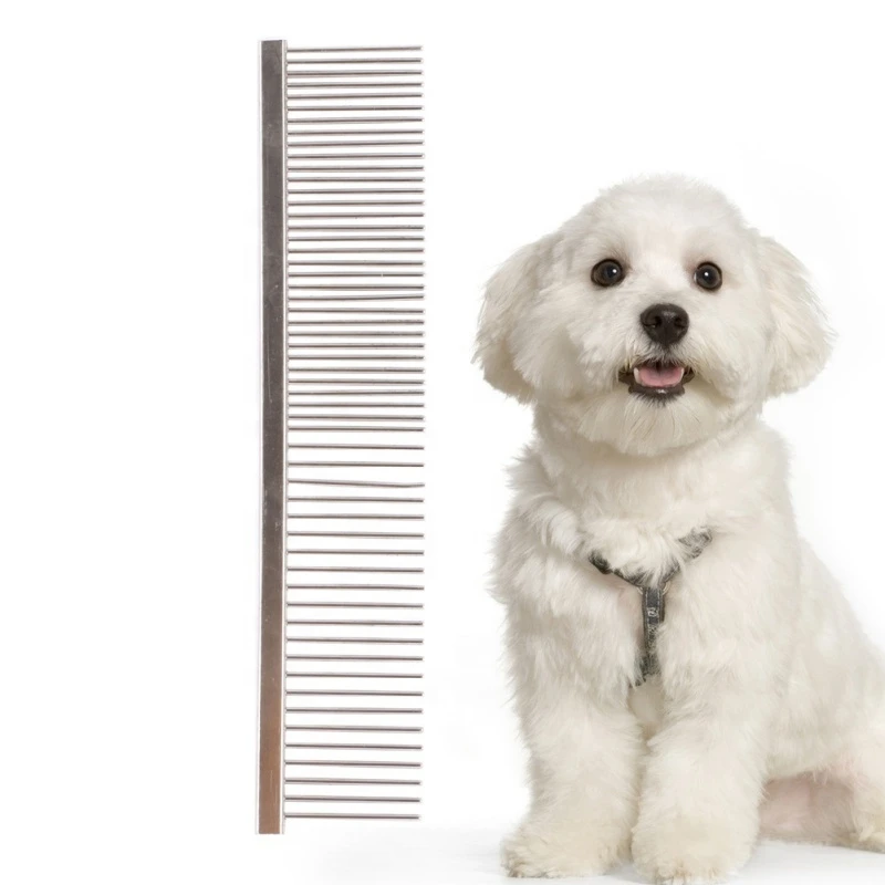 Colorful Stainless Steel Comb for Pet Cat and Dog Knot Comb Pet Grooming Comb