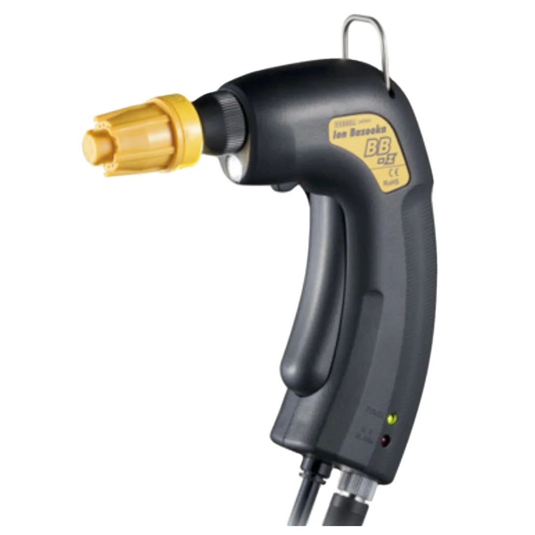 [CLEARANCE] Industrial Ion Gun LED Light Round Silent Nozzle BBZ-E VESSEL RoHS Accurate Ion Balance Airflow Plastic Products