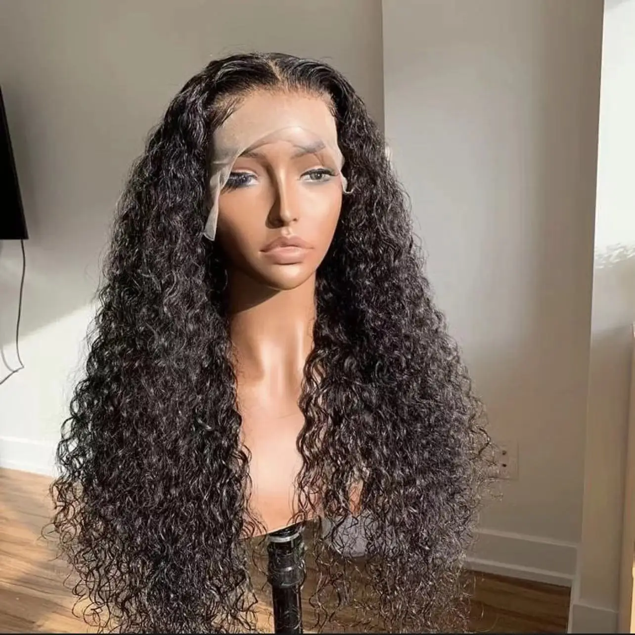 13X4 HD Undetected Transparent Swiss Lace Front Wig 13x4 Green and Black Skunk Stripe Lace Frontal Wig 4x4 Closure Wig