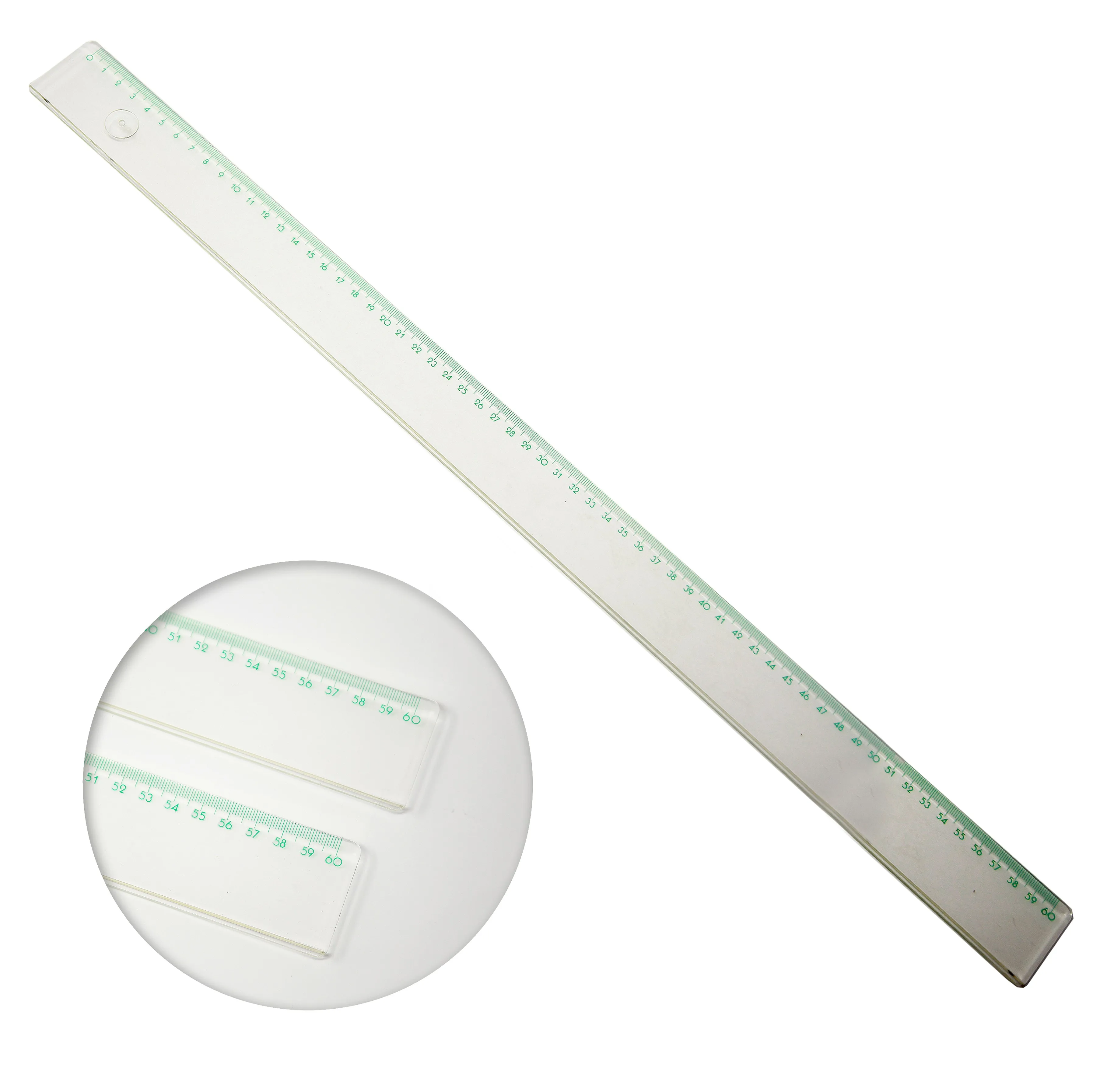 school elementary retailer compostable PLA polylacticacid 100% biodegradable plastic ruler 60 cm for drawing